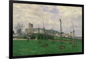 View of Montmartre from the Cité Des Fleurs, 1869-Alfred Sisley-Framed Giclee Print