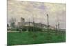 View of Montmartre from the Cité Des Fleurs, 1869-Alfred Sisley-Mounted Giclee Print