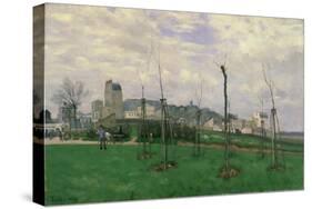 View of Montmartre from the Cité Des Fleurs, 1869-Alfred Sisley-Stretched Canvas