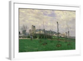 View of Montmartre from the Cité Des Fleurs, 1869-Alfred Sisley-Framed Giclee Print