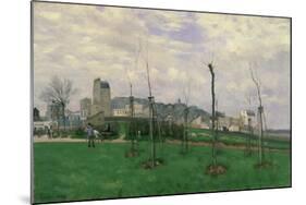 View of Montmartre from the Cité Des Fleurs, 1869-Alfred Sisley-Mounted Giclee Print