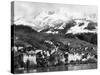View of Montreux, on Lake Geneva, Switzerland, January 1959-null-Stretched Canvas