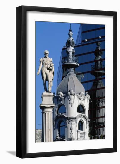 View of Monument to General Juan Galo Lavalle-null-Framed Giclee Print
