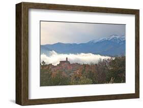 View of Morning Mist and Arboussols-David Lomax-Framed Photographic Print