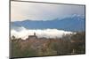 View of Morning Mist and Arboussols-David Lomax-Mounted Photographic Print
