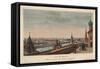 View of Moscow, Taken from the Balcony of the Imperial Palace, 1812-Henri Courvoisier-Voisin-Framed Stretched Canvas