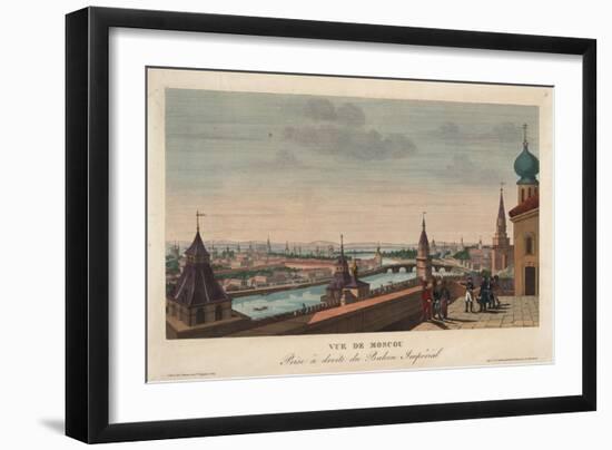 View of Moscow, Taken from the Balcony of the Imperial Palace, 1812-Henri Courvoisier-Voisin-Framed Giclee Print