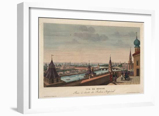 View of Moscow, Taken from the Balcony of the Imperial Palace, 1812-Henri Courvoisier-Voisin-Framed Giclee Print