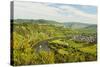 View of Moselle River (Mosel) and Puenderich Village, Rhineland-Palatinate, Germany, Europe-Jochen Schlenker-Stretched Canvas