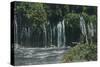 View of Mossbrae Falls - Shasta Springs, CA-Lantern Press-Stretched Canvas