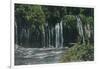 View of Mossbrae Falls - Shasta Springs, CA-Lantern Press-Framed Art Print