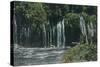 View of Mossbrae Falls - Shasta Springs, CA-Lantern Press-Stretched Canvas