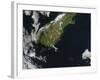 View of Most of the South Island of New Zealand-null-Framed Photographic Print