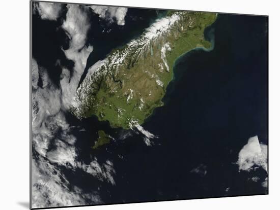 View of Most of the South Island of New Zealand-null-Mounted Photographic Print