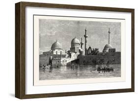View of Mosul (From the Tigris). Baghdad, the Capital of Iraq, Stands on the Banks of the Tigris-null-Framed Giclee Print