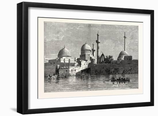 View of Mosul (From the Tigris). Baghdad, the Capital of Iraq, Stands on the Banks of the Tigris-null-Framed Giclee Print