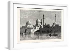 View of Mosul (From the Tigris). Baghdad, the Capital of Iraq, Stands on the Banks of the Tigris-null-Framed Giclee Print