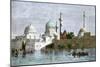 View of Mosul, Iraq, from the Tigris River, 1800s-null-Mounted Giclee Print