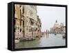 View of Motorboats on the Grand Canal, Venice, Italy-Dennis Flaherty-Framed Stretched Canvas