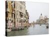 View of Motorboats on the Grand Canal, Venice, Italy-Dennis Flaherty-Stretched Canvas