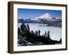 View of Mount Baker from Artist's Point, Snoqualmie National Forest, Washington, USA-William Sutton-Framed Premium Photographic Print