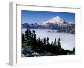 View of Mount Baker from Artist's Point, Snoqualmie National Forest, Washington, USA-William Sutton-Framed Photographic Print