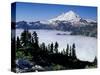 View of Mount Baker from Artist's Point, Snoqualmie National Forest, Washington, USA-William Sutton-Stretched Canvas