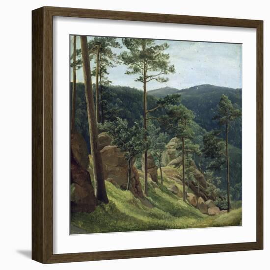 View of Mount Brocken, 1829-Christian Ernst Bernhard Morgenstern-Framed Giclee Print