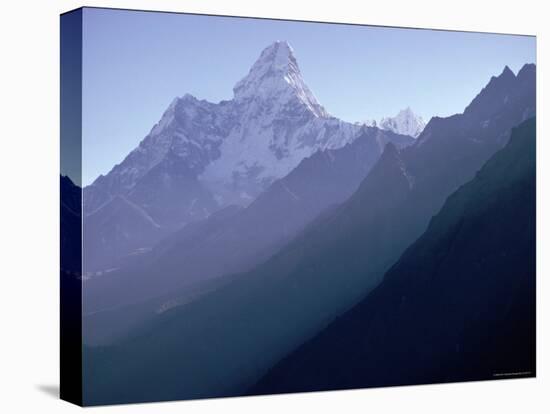 View of Mount Everest-George Silk-Stretched Canvas