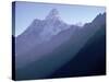 View of Mount Everest-George Silk-Stretched Canvas