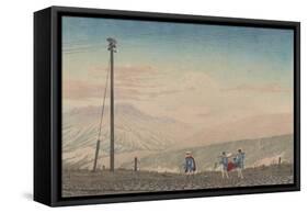 View of Mount Fuji from Hakone Mountains, Sketched at 3 A.M. in Early January, 1881-Kobayashi Kiyochika-Framed Stretched Canvas