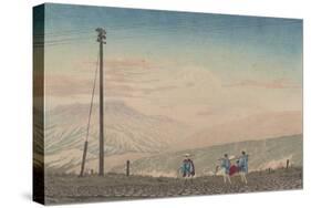 View of Mount Fuji from Hakone Mountains, Sketched at 3 A.M. in Early January, 1881-Kobayashi Kiyochika-Stretched Canvas