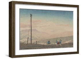 View of Mount Fuji from Hakone Mountains, Sketched at 3 A.M. in Early January, 1881-Kobayashi Kiyochika-Framed Giclee Print