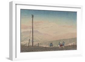 View of Mount Fuji from Hakone Mountains, Sketched at 3 A.M. in Early January, 1881-Kobayashi Kiyochika-Framed Giclee Print