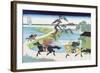 View of Mount Fuji from Horseback-Katsushika Hokusai-Framed Art Print