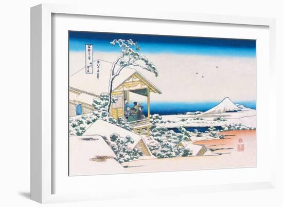 View of Mount Fuji in Winter-Katsushika Hokusai-Framed Art Print