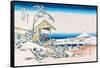 View of Mount Fuji in Winter-Katsushika Hokusai-Framed Stretched Canvas