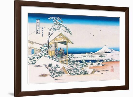 View of Mount Fuji in Winter-Katsushika Hokusai-Framed Premium Giclee Print