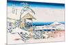 View of Mount Fuji in Winter-Katsushika Hokusai-Mounted Premium Giclee Print