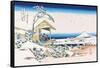 View of Mount Fuji in Winter-Katsushika Hokusai-Framed Stretched Canvas