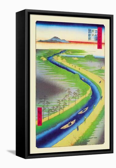 View of Mount Fuji-Ando Hiroshige-Framed Stretched Canvas