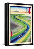 View of Mount Fuji-Ando Hiroshige-Framed Stretched Canvas