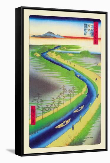 View of Mount Fuji-Ando Hiroshige-Framed Stretched Canvas