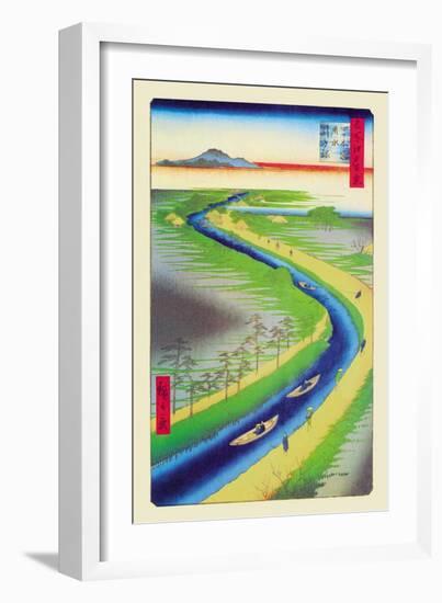 View of Mount Fuji-Ando Hiroshige-Framed Art Print