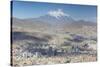 View of Mount Illamani and La Paz, Bolivia, South America-Ian Trower-Stretched Canvas