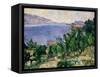View of Mount Mareseilleveyre and the Isle of Maire, circa 1882-85-Paul C?zanne-Framed Stretched Canvas