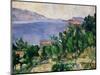 View of Mount Mareseilleveyre and the Isle of Maire, circa 1882-85-Paul C?zanne-Mounted Premium Giclee Print