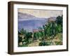 View of Mount Mareseilleveyre and the Isle of Maire, circa 1882-85-Paul C?zanne-Framed Giclee Print