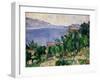 View of Mount Mareseilleveyre and the Isle of Maire, circa 1882-85-Paul C?zanne-Framed Giclee Print