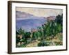 View of Mount Mareseilleveyre and the Isle of Maire, circa 1882-85-Paul C?zanne-Framed Giclee Print